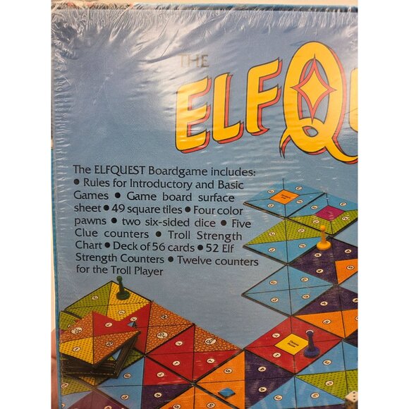 The Elfquest Boardgame Fantasy Adventure Sealed Box Damage to Corner 1986 - Picture 6 of 8